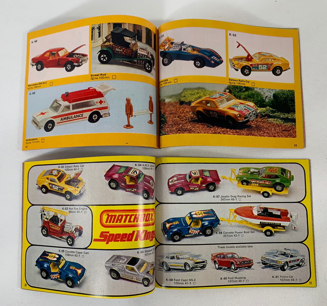 2 Matchbox Collector's Catalogs 1975 - 1976  U.S.A. Editions Booklet Catalog 2