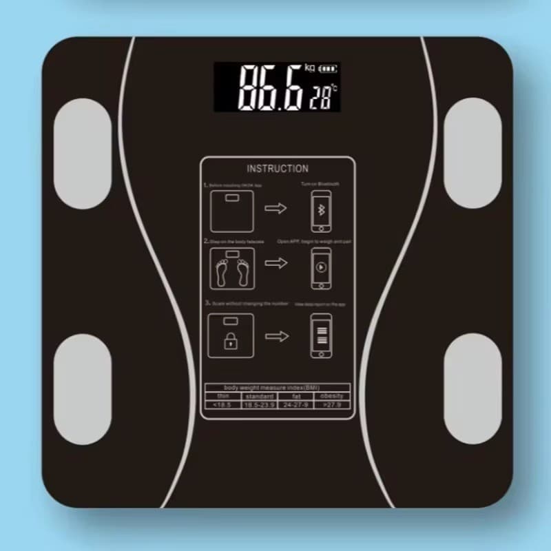 Digital Body Weight Scale with Backlit Display High Precision Bluetooth FatScale 2