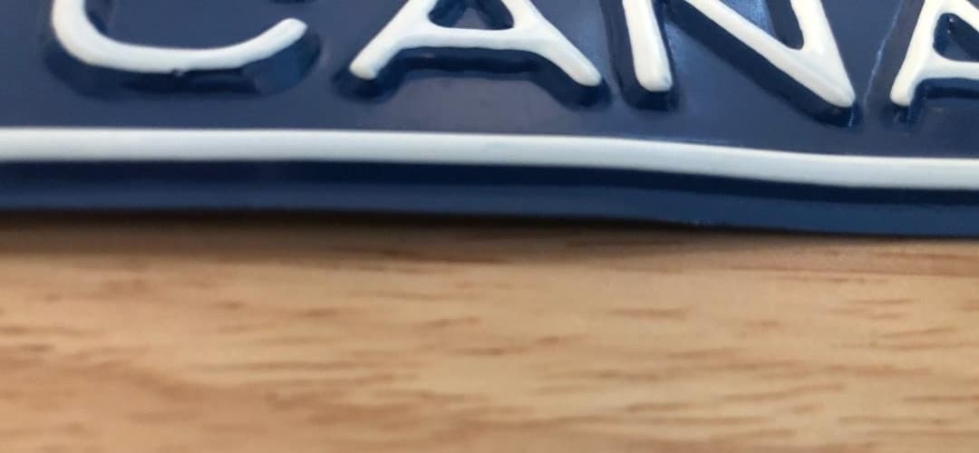 “MONTRÉAL EXPO 67” Blue Metal License Plate World’s Fair Canada 1967 Unused READ 5