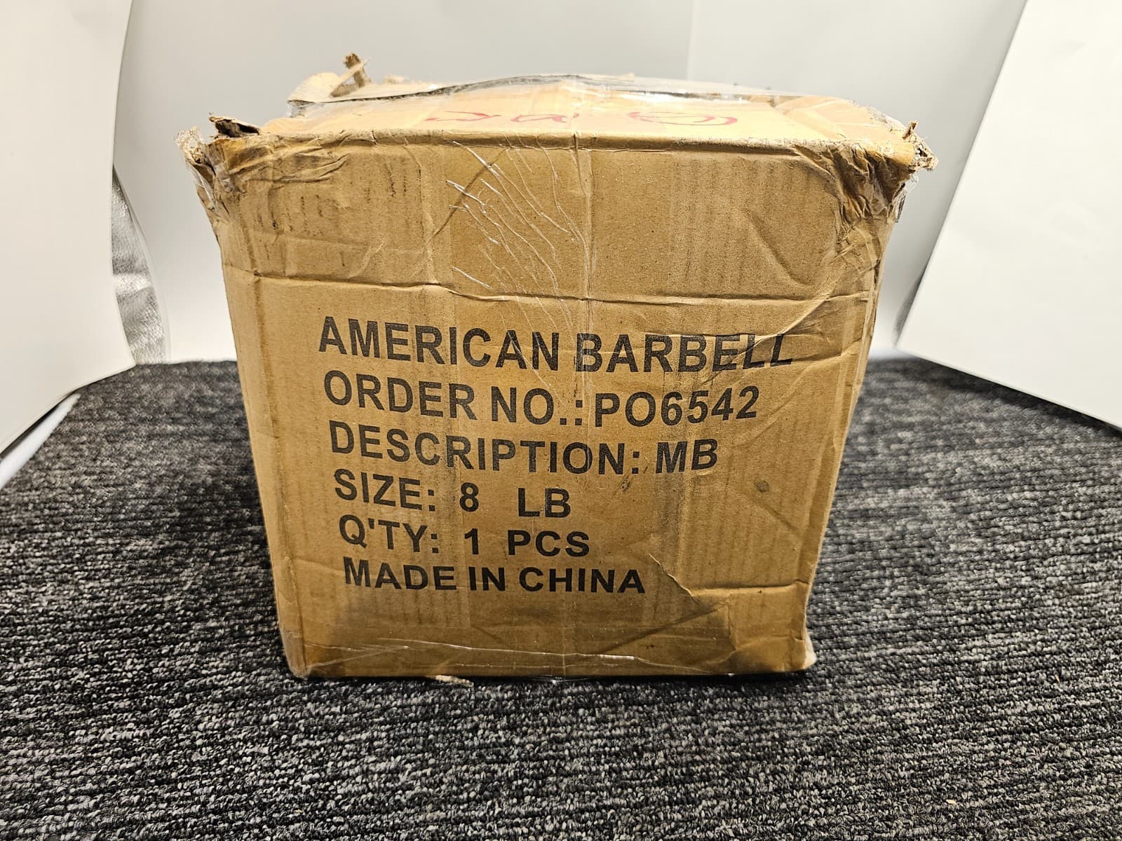 American Barbell Medicine Ball 8 Lbs Blue For Strength Training 5