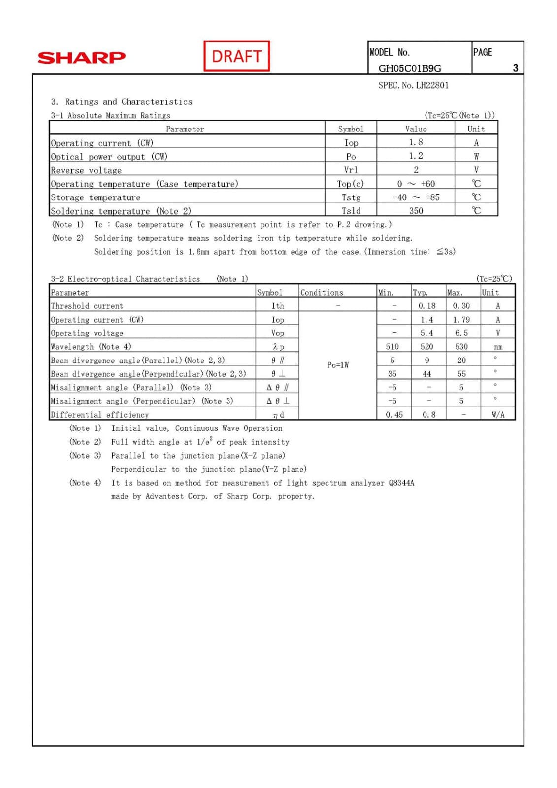 1-Watt Sharp GH05C01B9G Laser Diode in 12mm Copper Module w/ 2-E Lens - 520nm 4