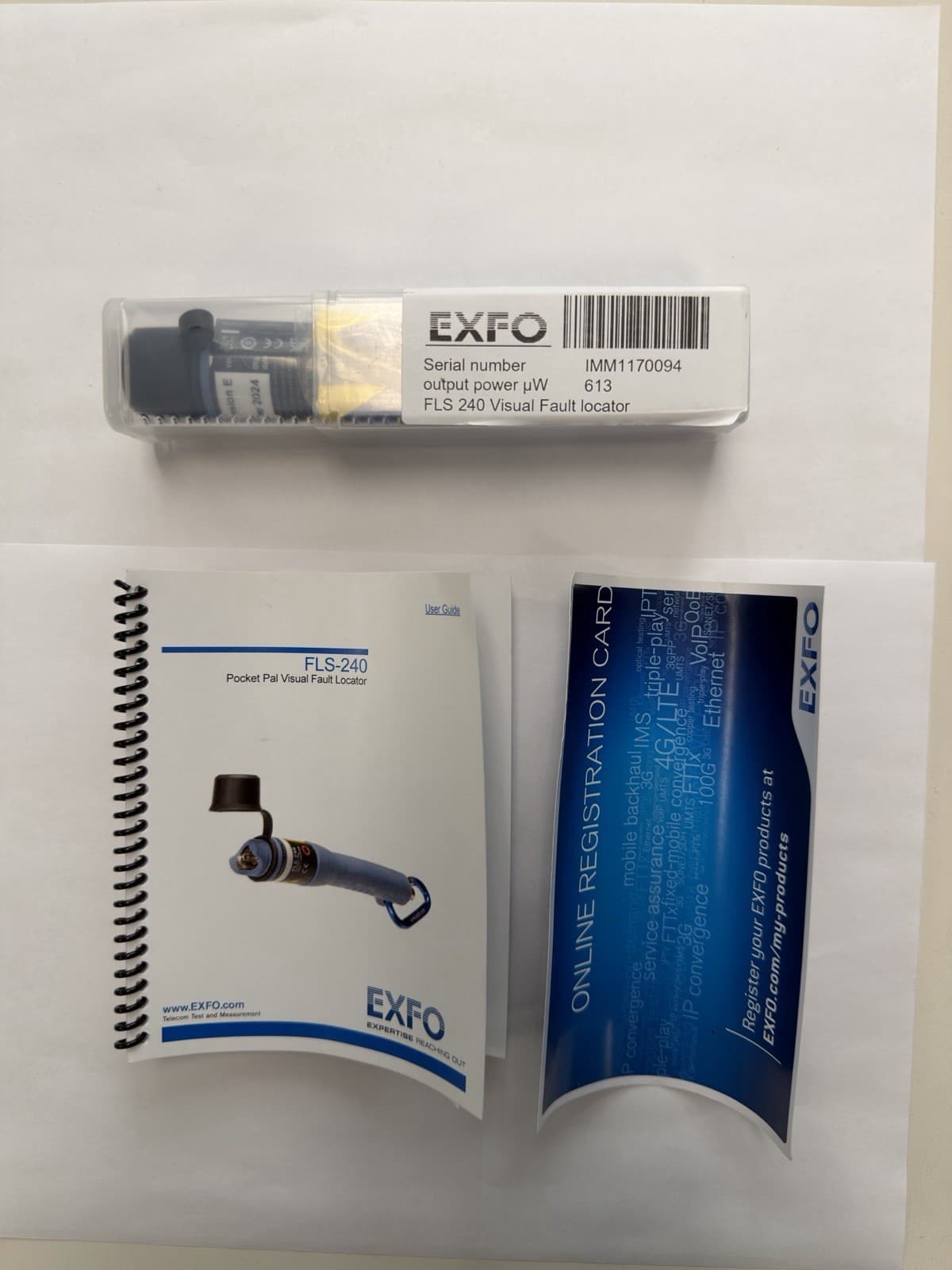 EXFO FLS-240 FLS-241-UNIV Pocket Pal Visual Fault Locator New