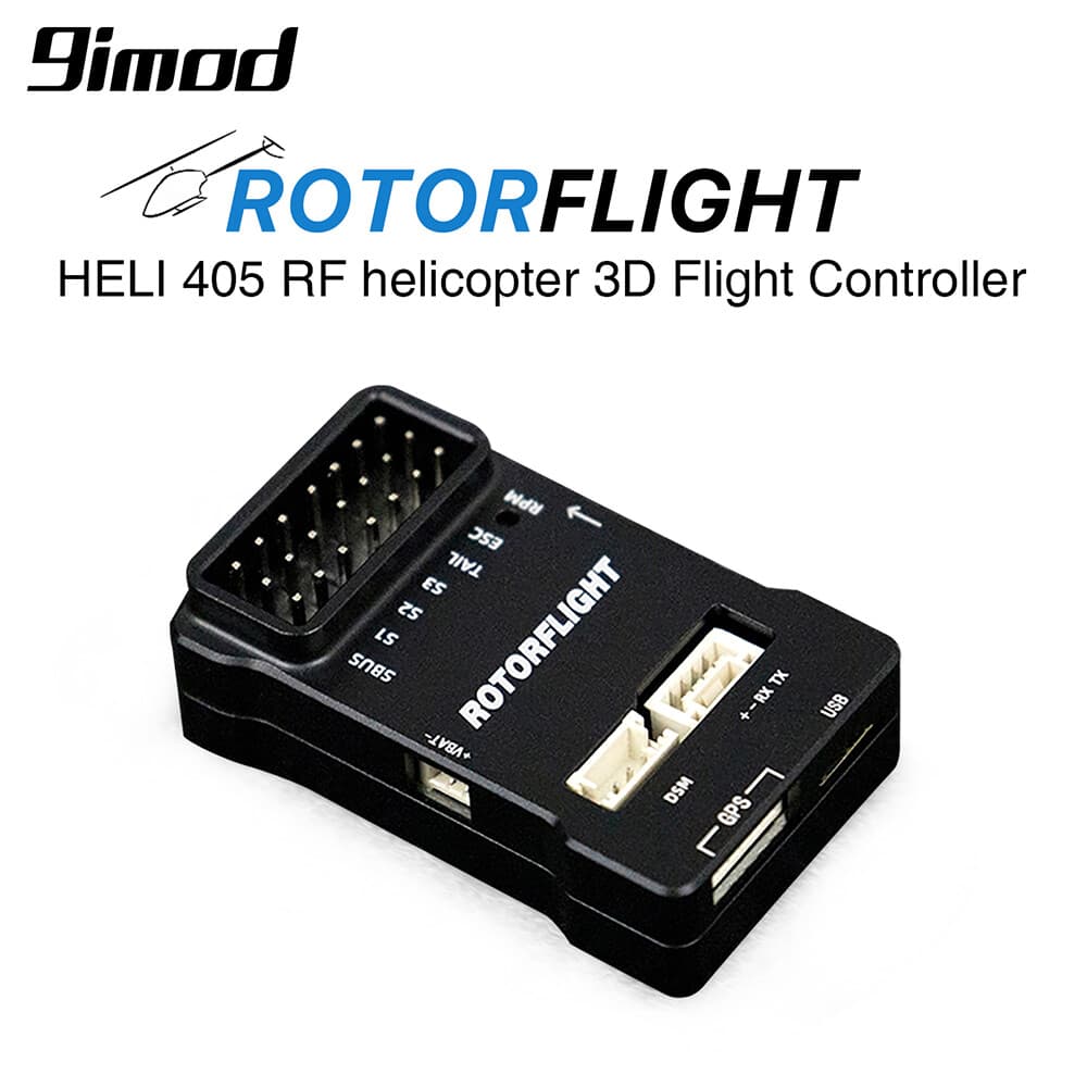 Flywing Rotorflight HELI 405 RF helicopter 3D Flight Controller FBL Gyro System 6