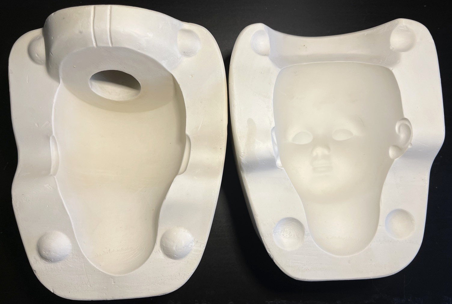 Vintage Bell Ceramic Slip Casting Mold Doll Head 2196