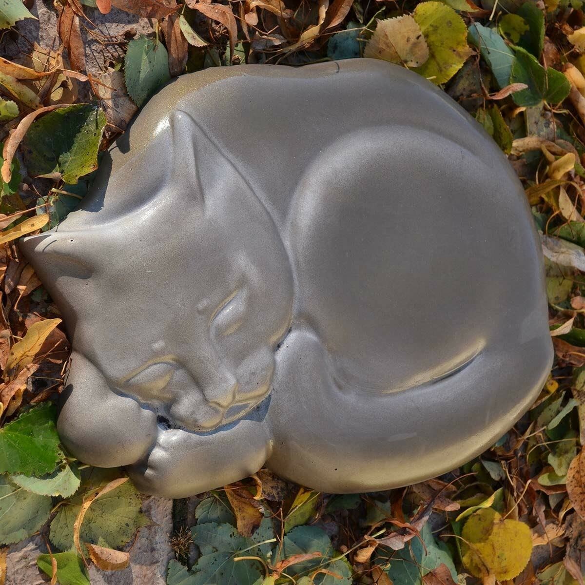  Concrete Mold Cat Garden Path Stepping Stone Concrete Plaster ABC Mold S03 5