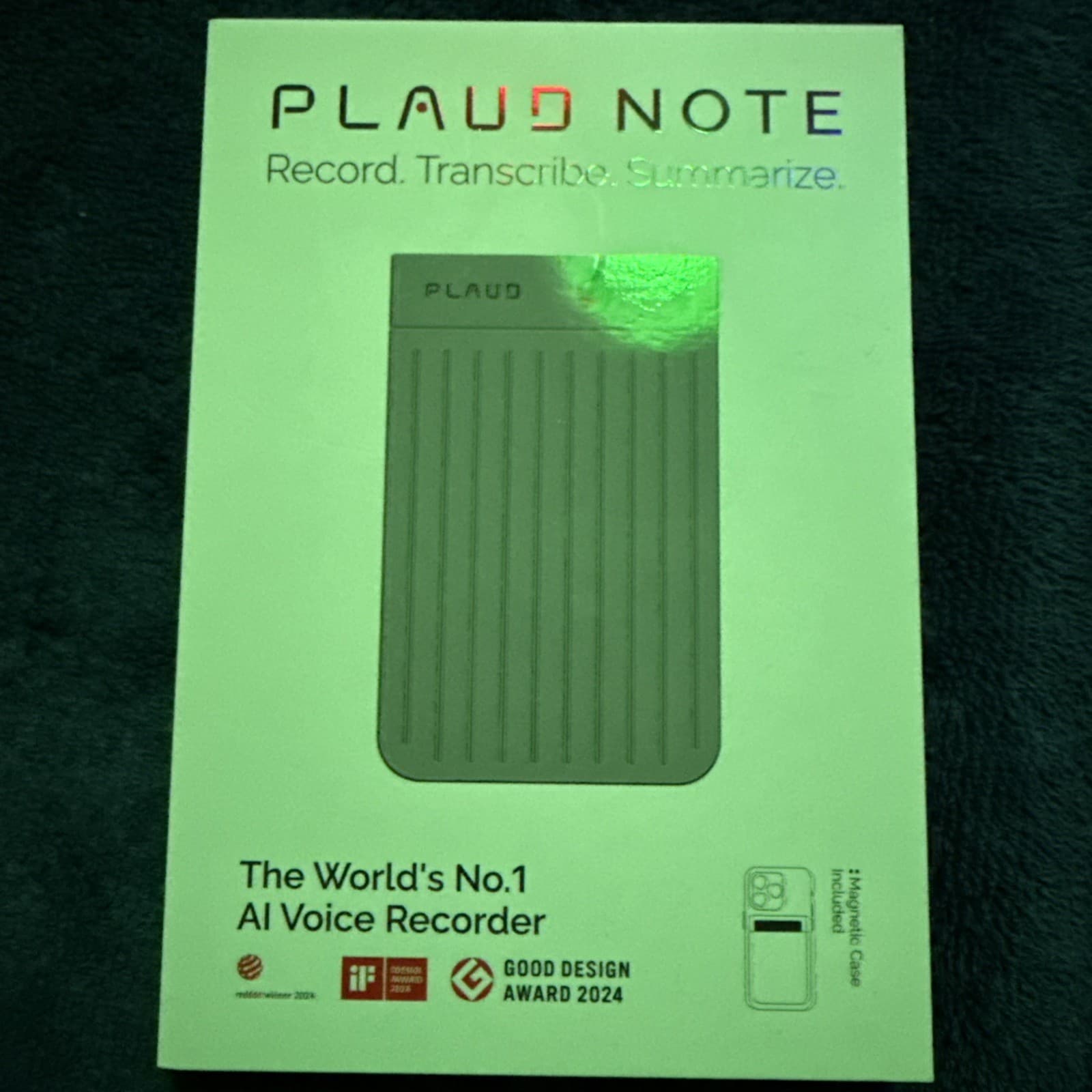 Plaud Note AI Voice Recorder & Note Taker Bluetooth w/ Magnetic Case  4
