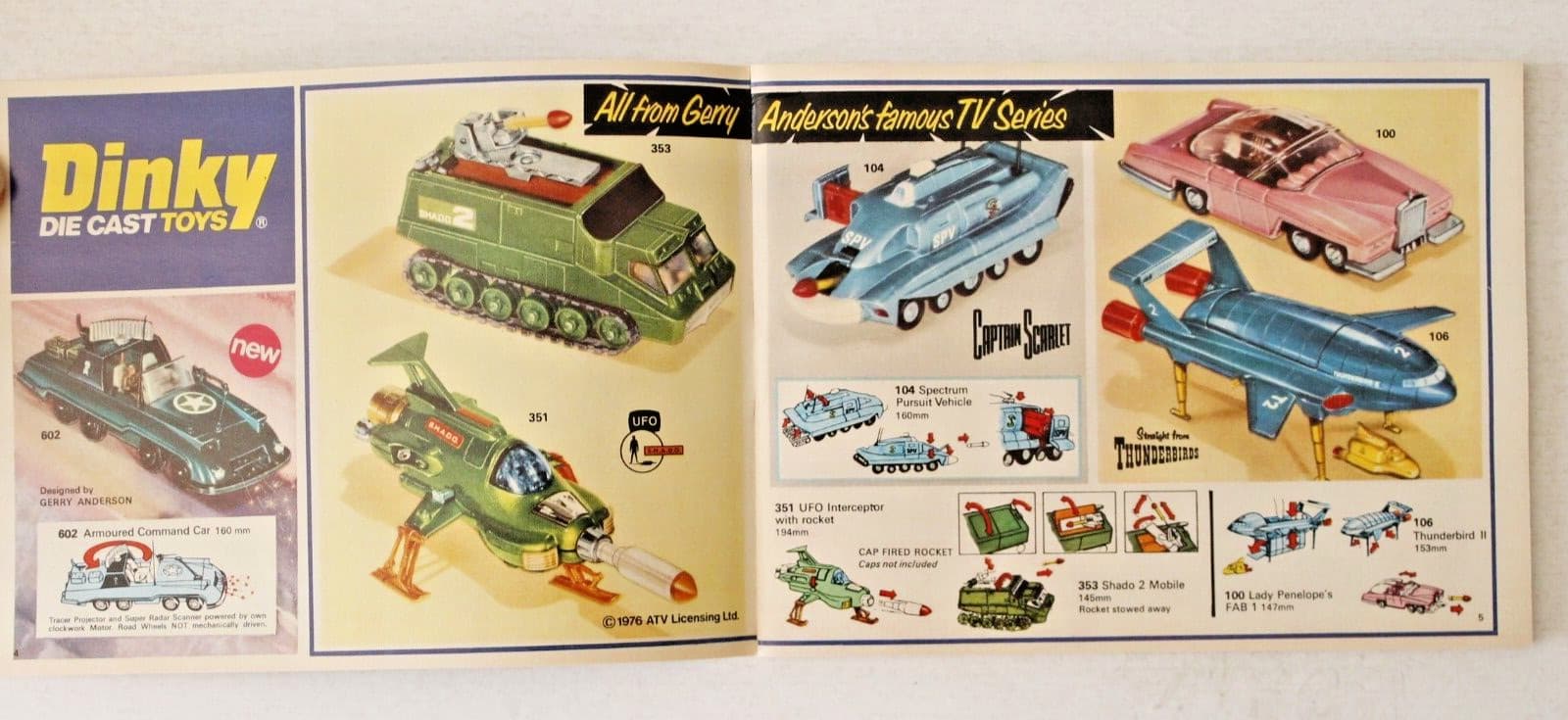 STAR TREK DINKY TOYS CATALOG No.12  1976-1977  NEAR MINT 3