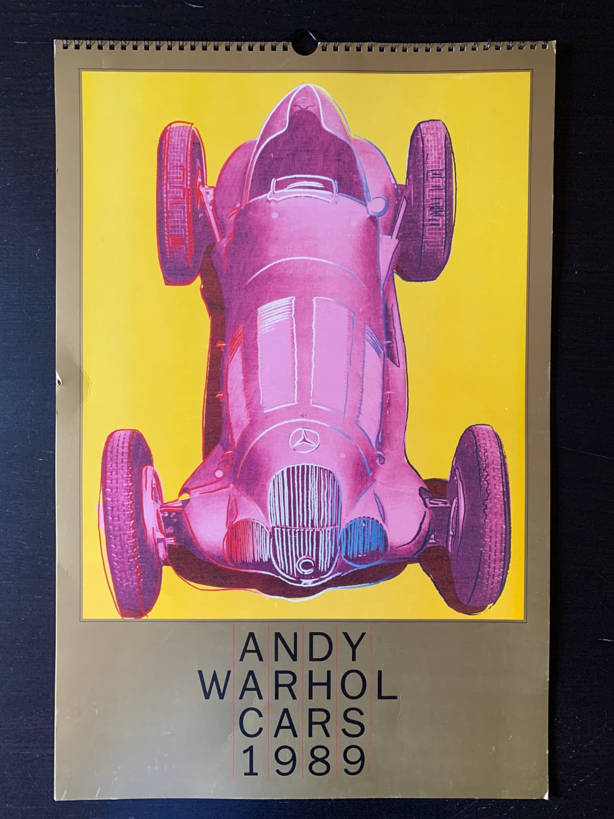 ANDY WARHOL Mercedes-Benz Cars 1989 Calendar 14.5x22 by Harris Lewine Pop Art Ad