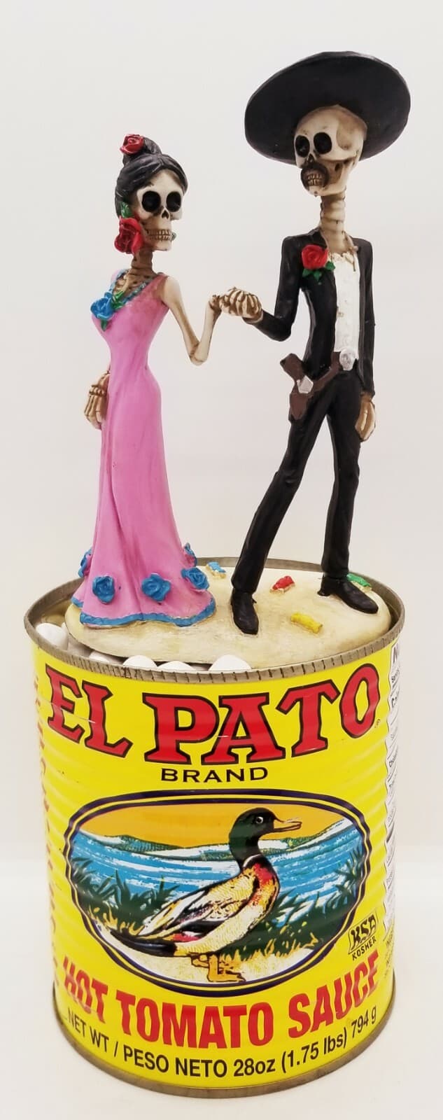 6 Large Empty El Pato Cans for Crafts, Centerpieces Weddings Quinceaneras WOW!! 6
