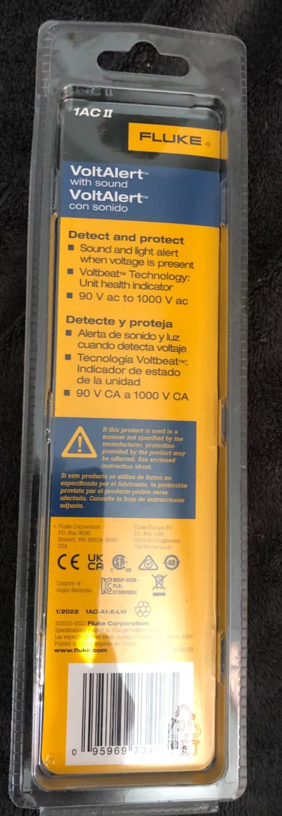 New Fluke Volt Alert With Sound 1ACII CAT IV 1000V 772344 Detect Voltage 3