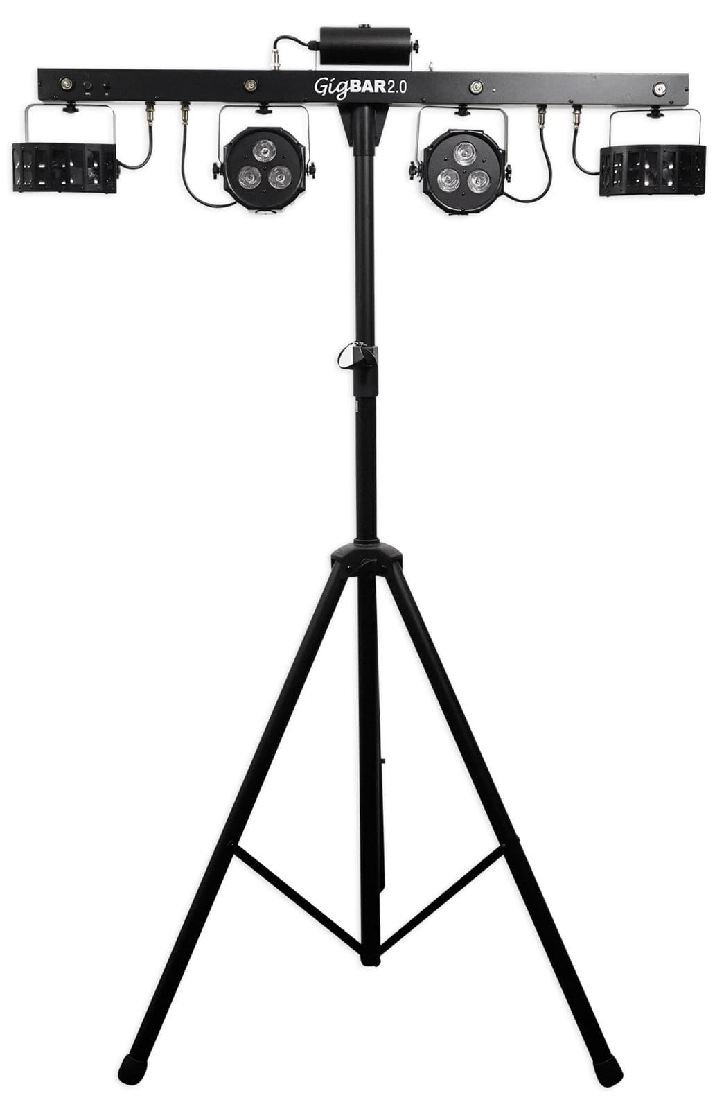 Chauvet GigBar 2.0 DMX Light FX Bar w/Tripod+Footswitch+Remote+Bag+Wireless Mics 3