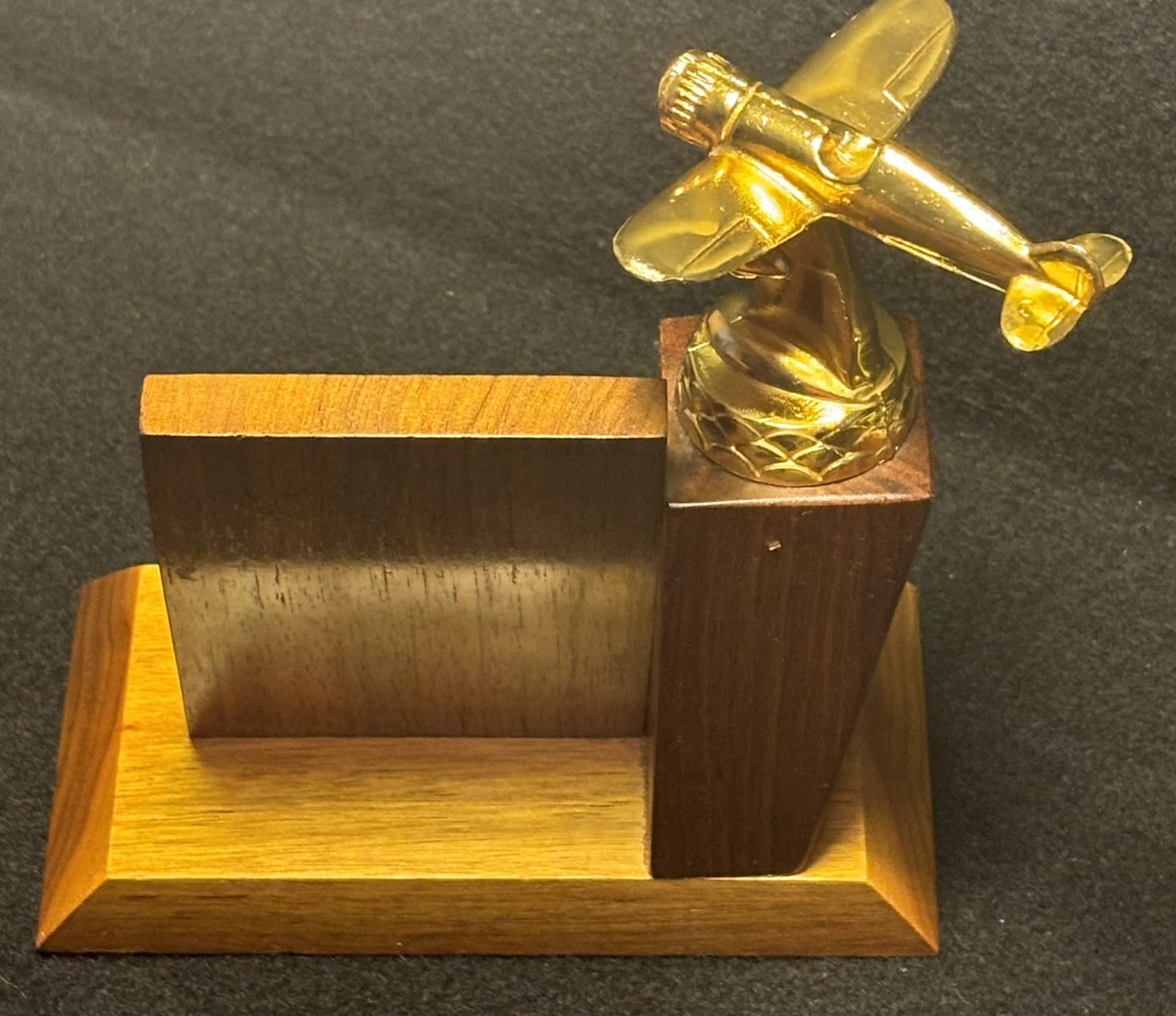 VTG Airplane Aviation Topper Trophy Metal Display Model Plane Contest Brass 1960 5