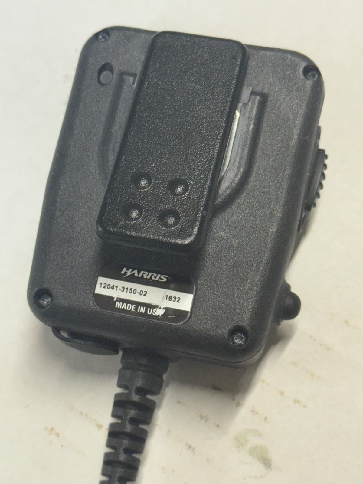 Harris PTT Push-To-Talk Speaker Mic 12041-3150-02 1832 4