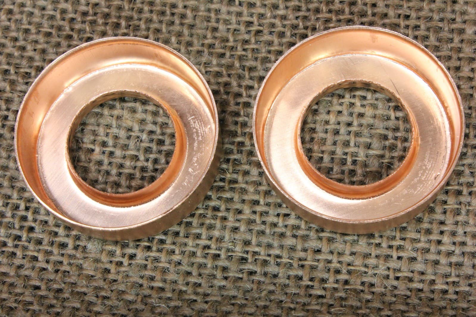 2 Lightning Rod Ball End Caps Solid Copper New Replacement 1 1/4 X 5/8” Small 3