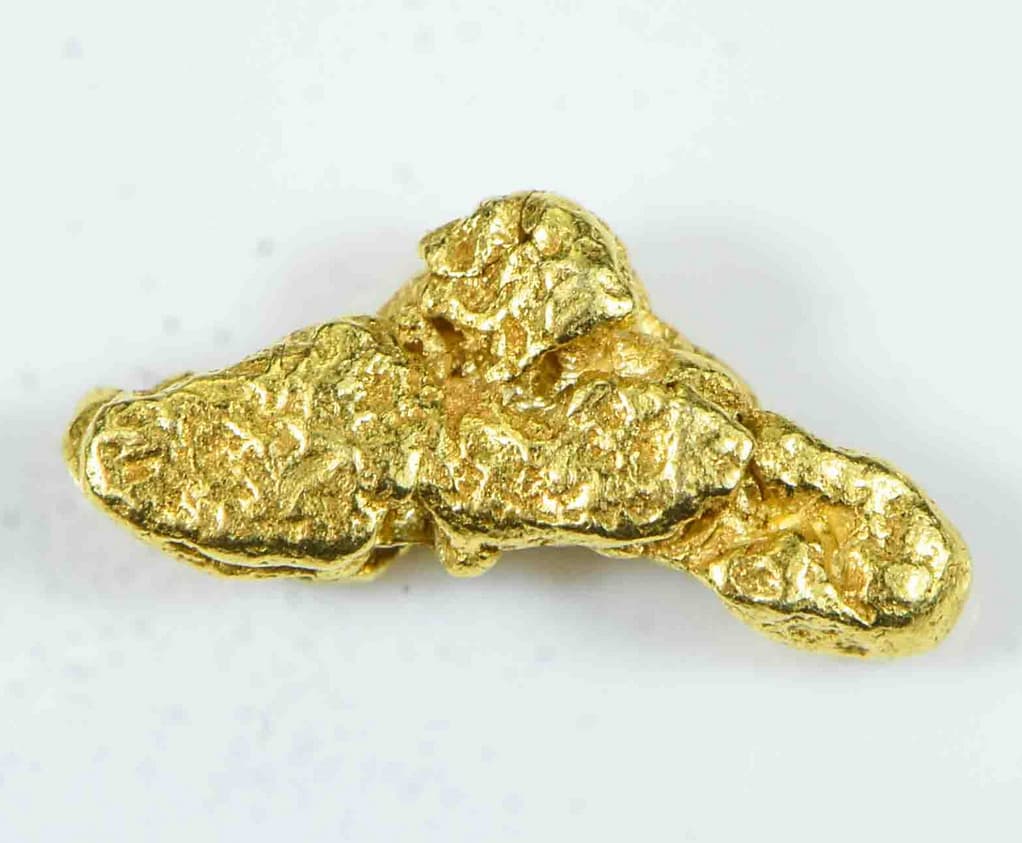 PURE GOLD NUGGET ALASKAN YUKON BC NATURAL SMALL ROCK GENUINE RAW FINE 22k .5g 4