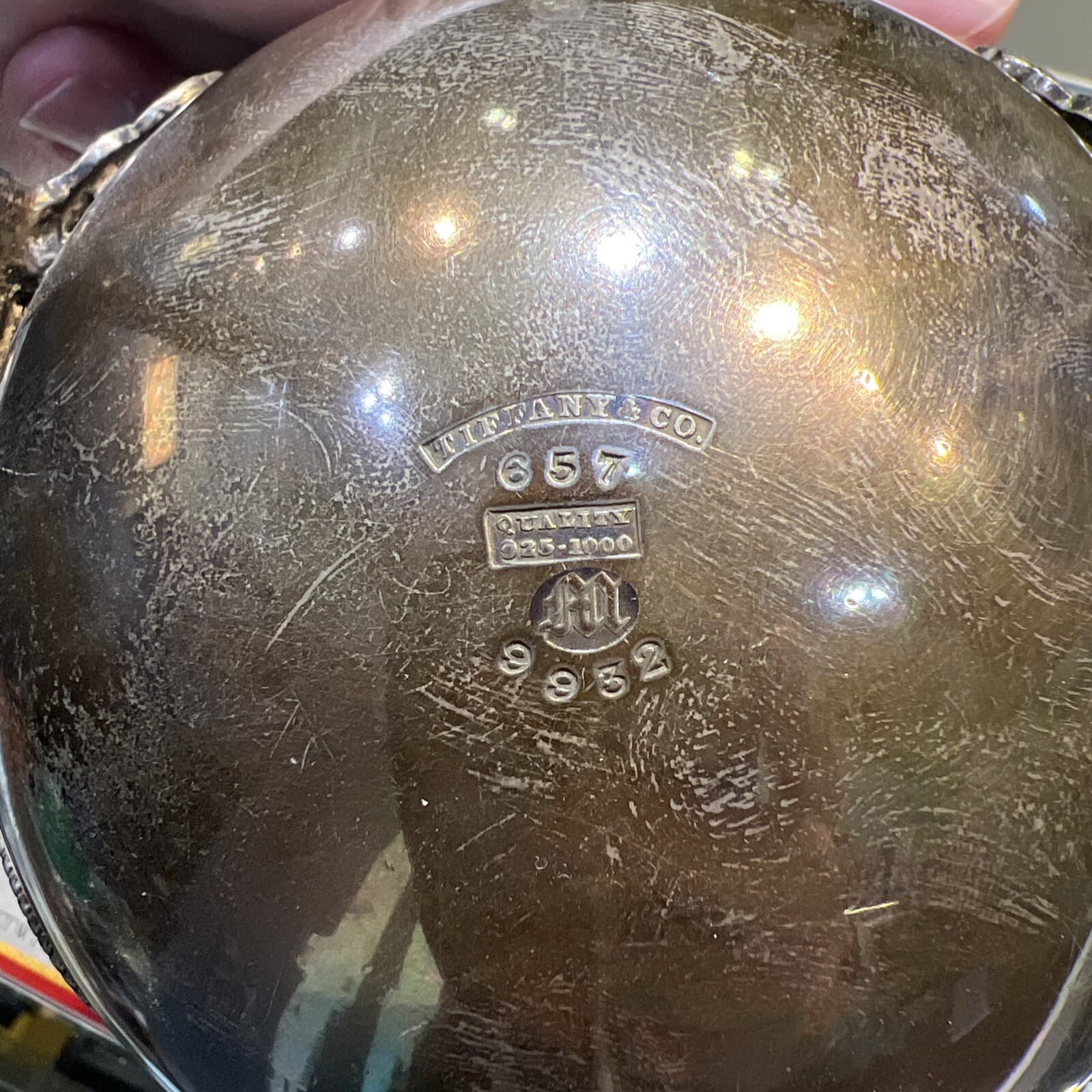 Tiffany & Company Sterling Silver Footed Bowl 9932 With Handle 5