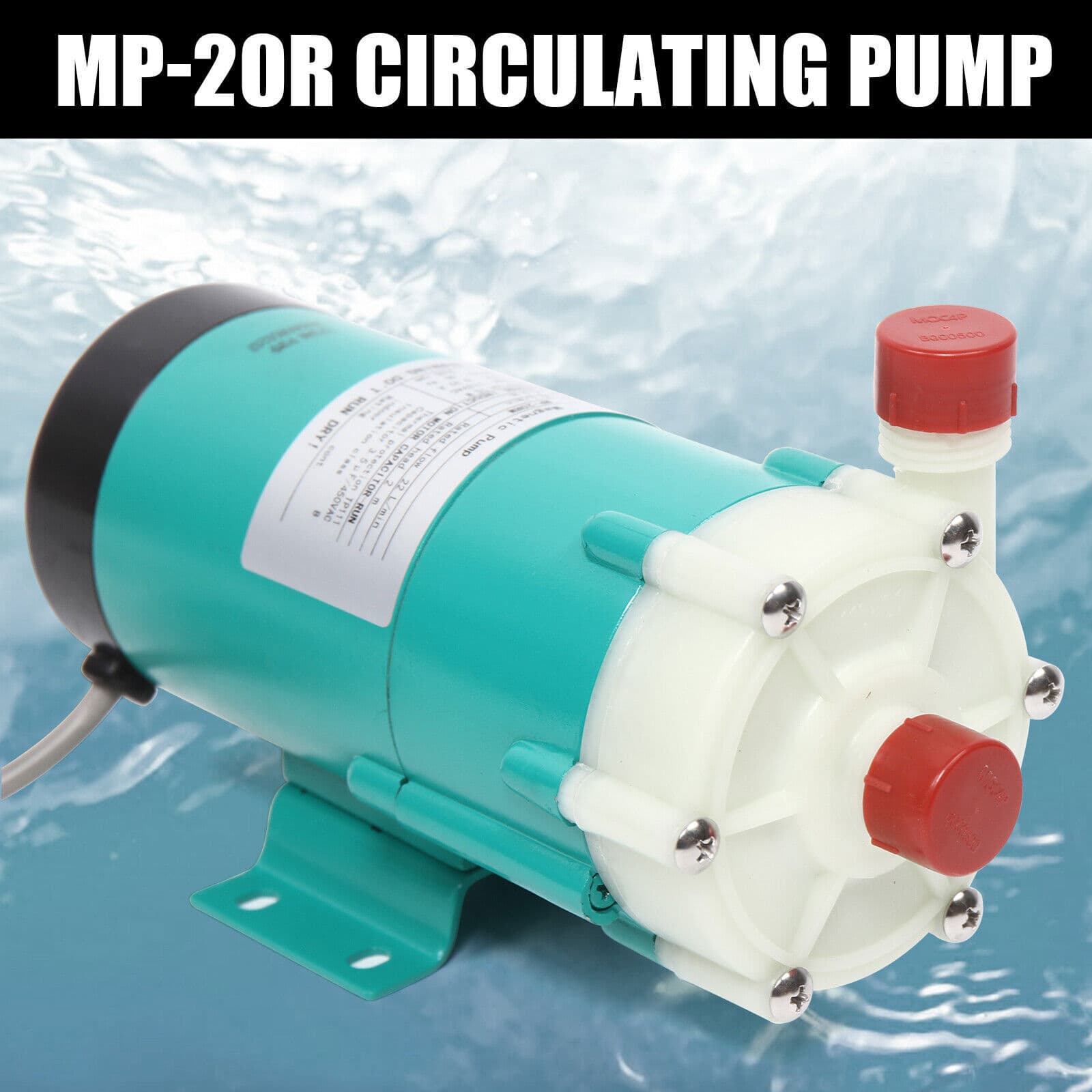 Magnetic Drive Water Pump MP-20R Food Grade Industrial Pump Stainless 110V TOP 2