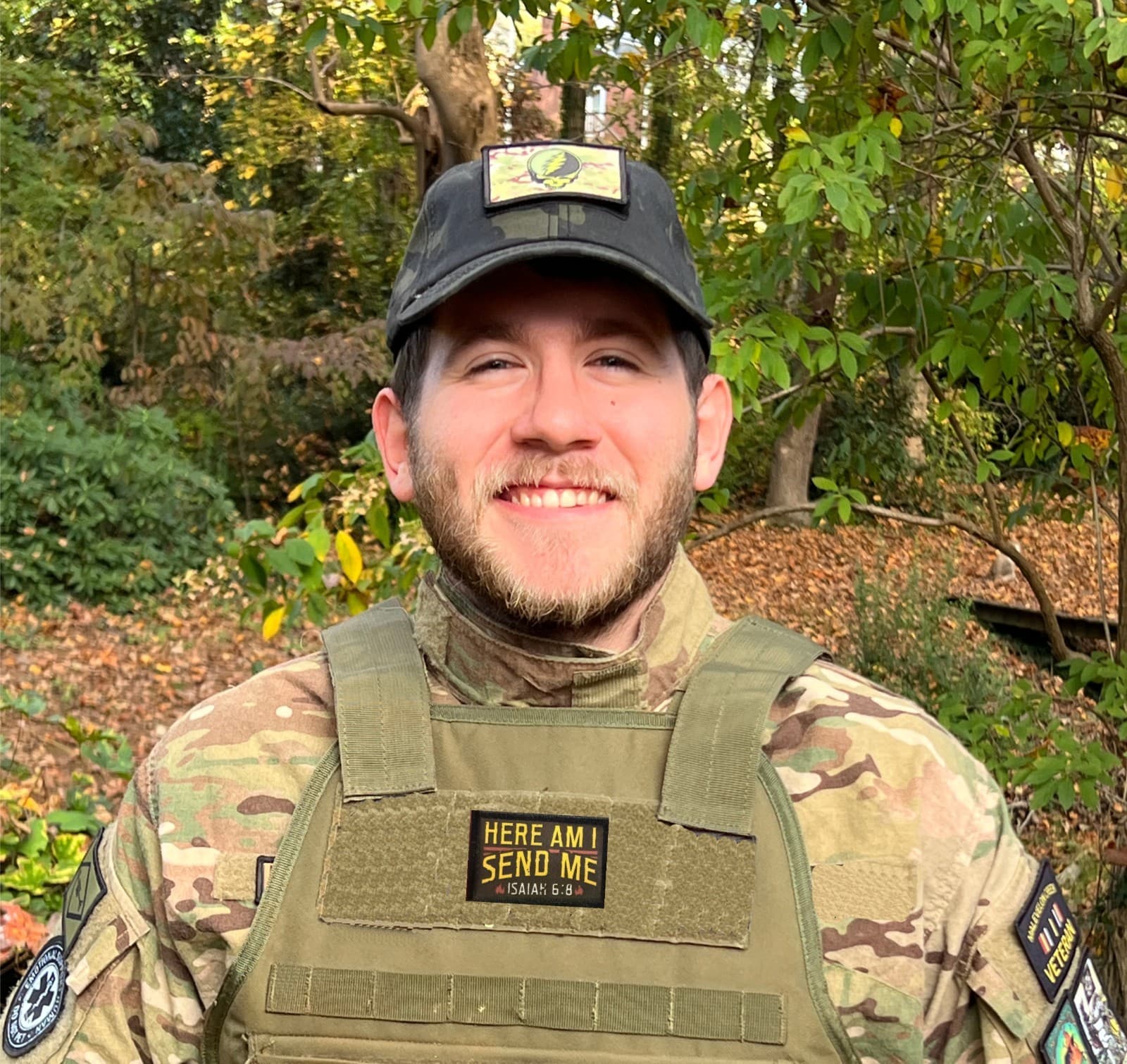 Here I Am Send Me Morale Patch | Isaiah 6:8 Bible verse patch | Hook and Loop 2