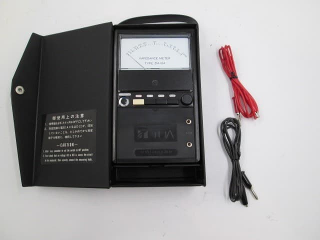 TOA ZM-104A Impedance Meter Handheld Battery Operated Japan Used, Tested