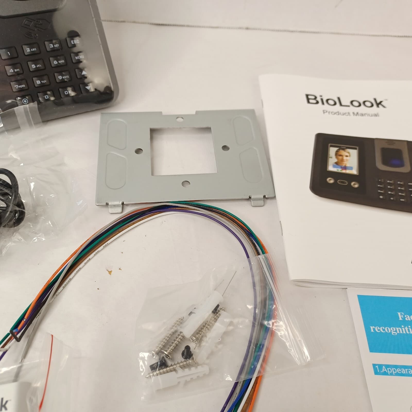 Acroprint Biolook Time Clock W/ Face Recognition Fingerprint Reader BL200 4