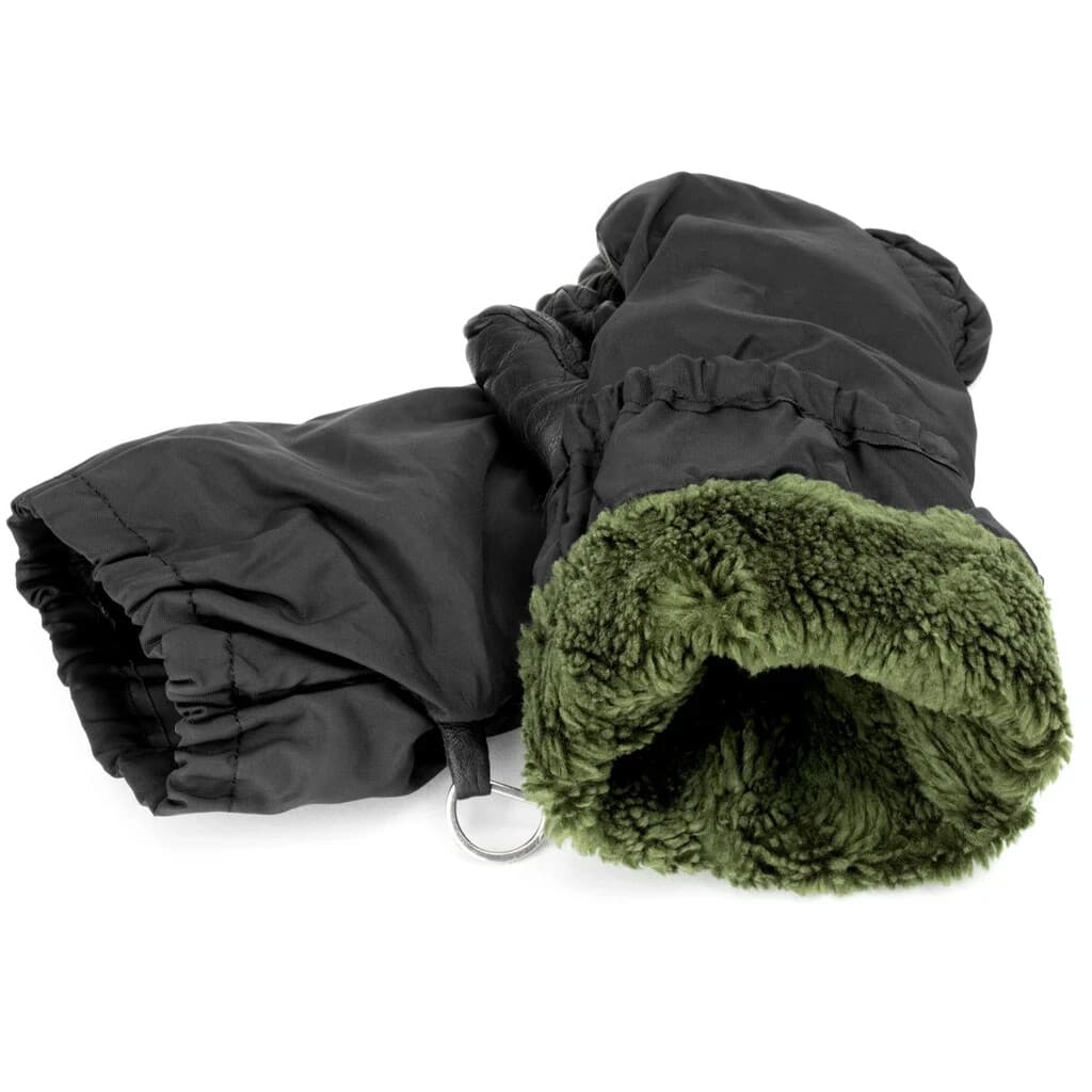 Swiss Military Arctic Leather Palm Trigger Finger mittens, Size L, free shipping 3