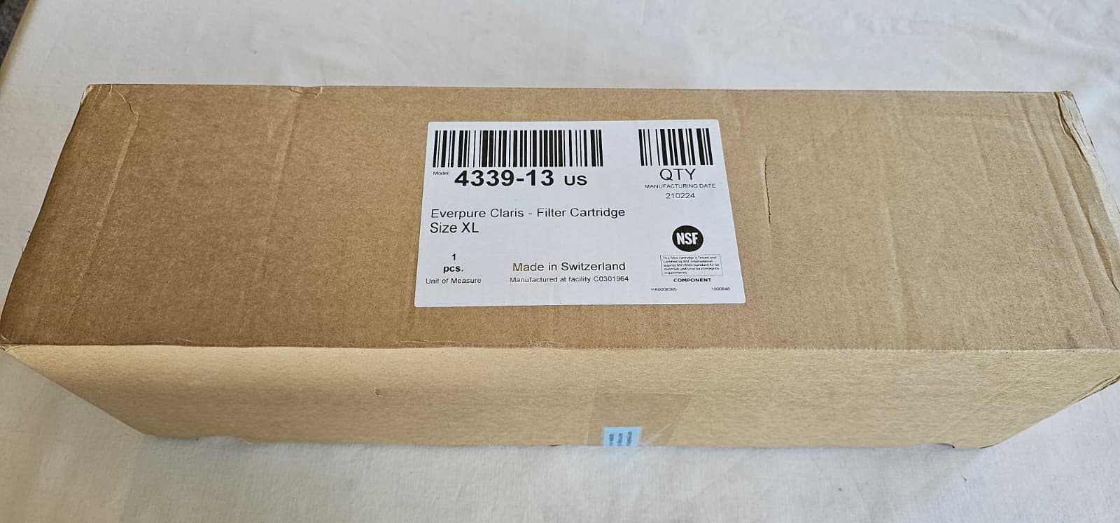 Pentair Everpure Claris XL Water Filter Cartridge EV4339-13 Quick Connect 5