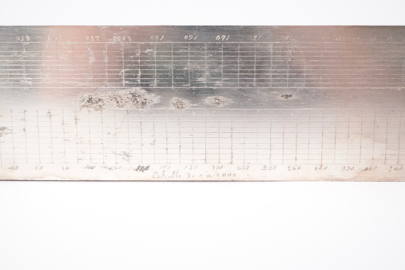 19th century instrument, two brass slide rules, Chalicarne à Eclaron 6