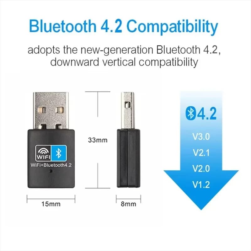 USB Adapter 2.4G Bluetooth Dongle WiFi Wireless Adapter Network Soft AP Mode 4
