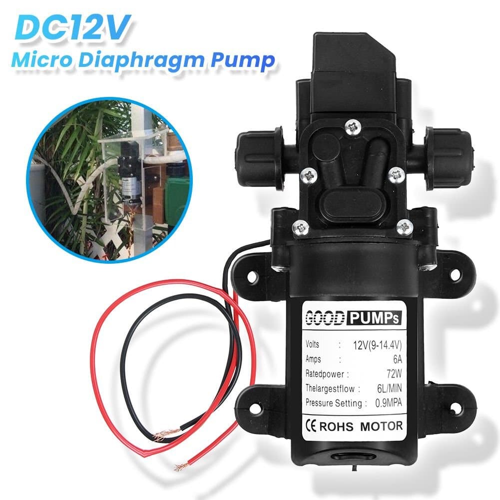 2X 12V Self Priming Sprayer 130PSI Electric Water Pump for RV Camper Marine Boat 6