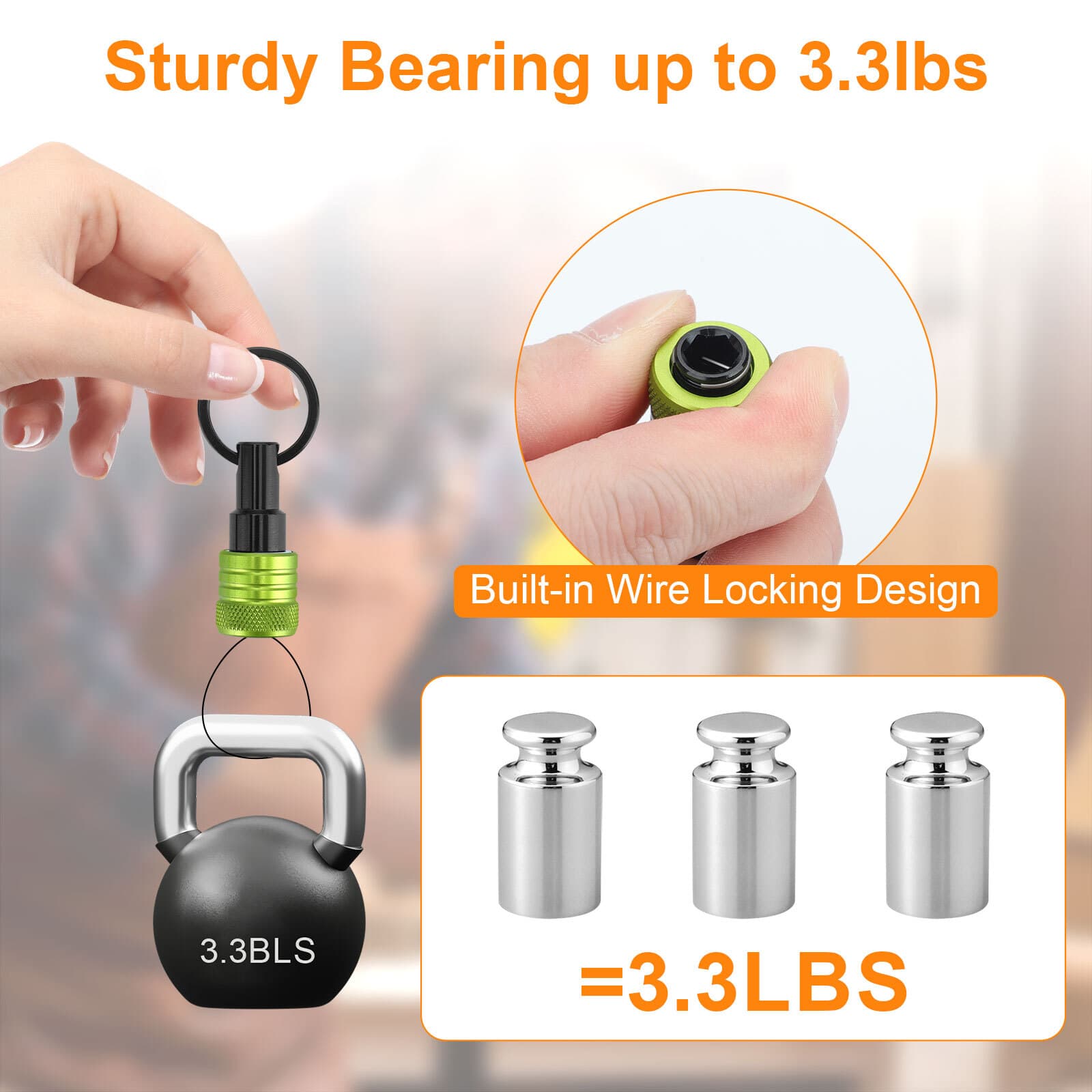 6Pcs 1/4" Hex Shank Screwdriver Drill Bit Holder Bit Set Quick Release Keychain 5