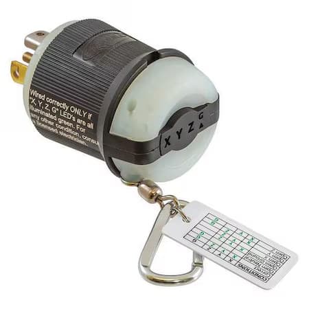 Hubbell Wiring Device-Kellems Hblt2311 Circuit Tester, Led, 125Vac