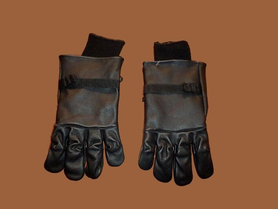 U.S MILITARY STYLE D-3A LEATHER GLOVES COLD WEATHER SIZE 6 X- LARGE W/LINER 2