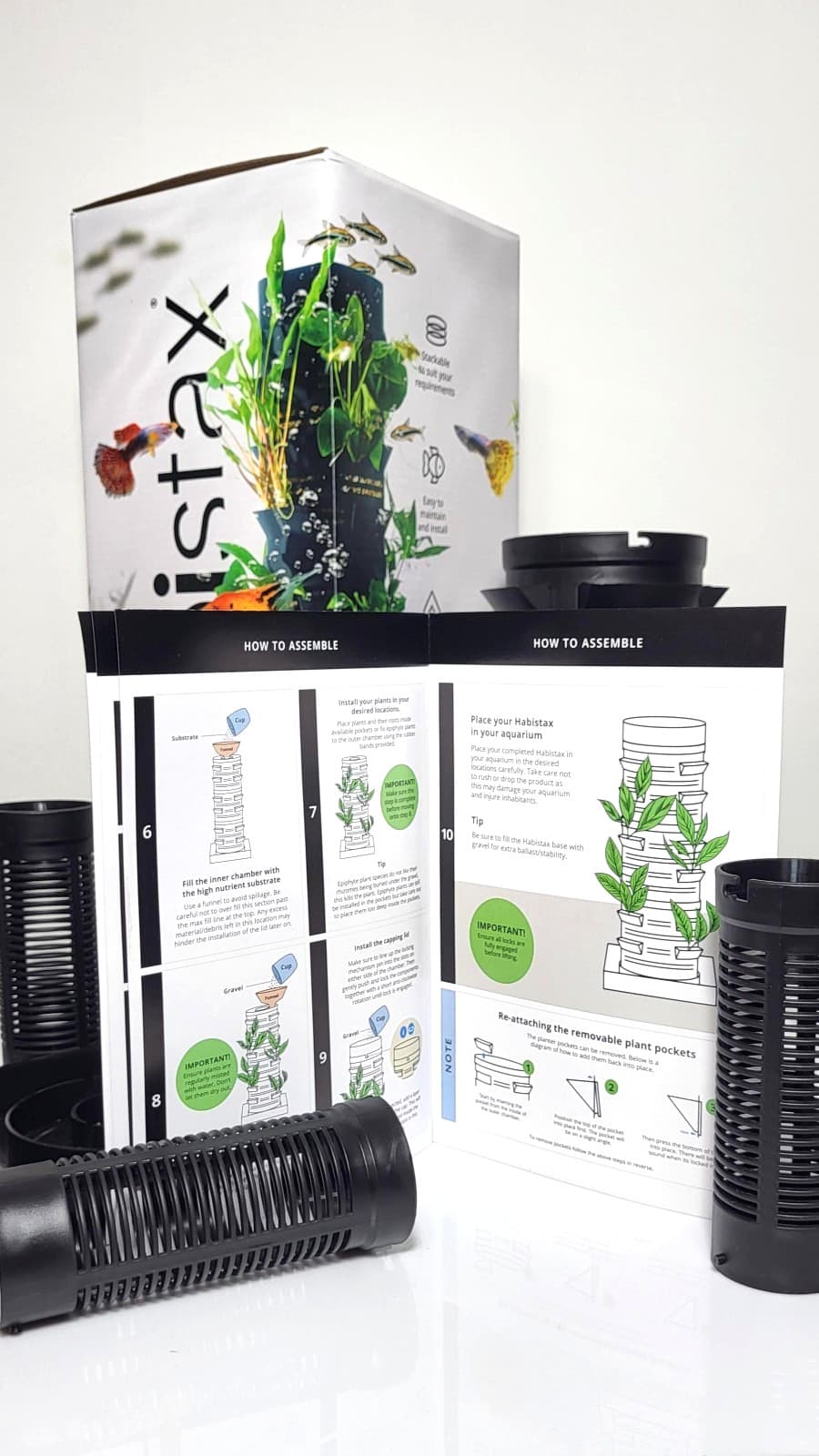 Habistax - Single - Aquarium Planter – Stackable Hardscape For Aquarium Plants 5