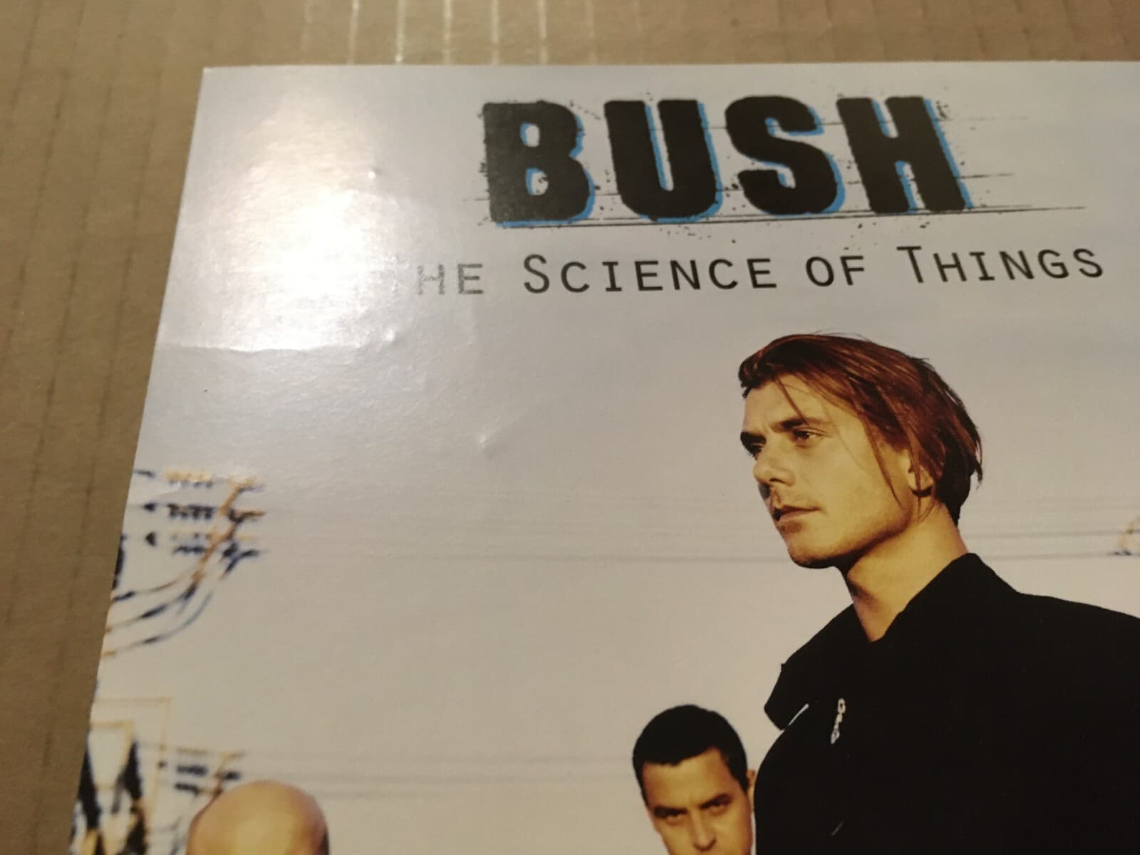Gavin Rossdale BUSH Rare 1999 PROMO CARDSTOCK PAPER COUNTER DISPLAY 4 Science CD 2