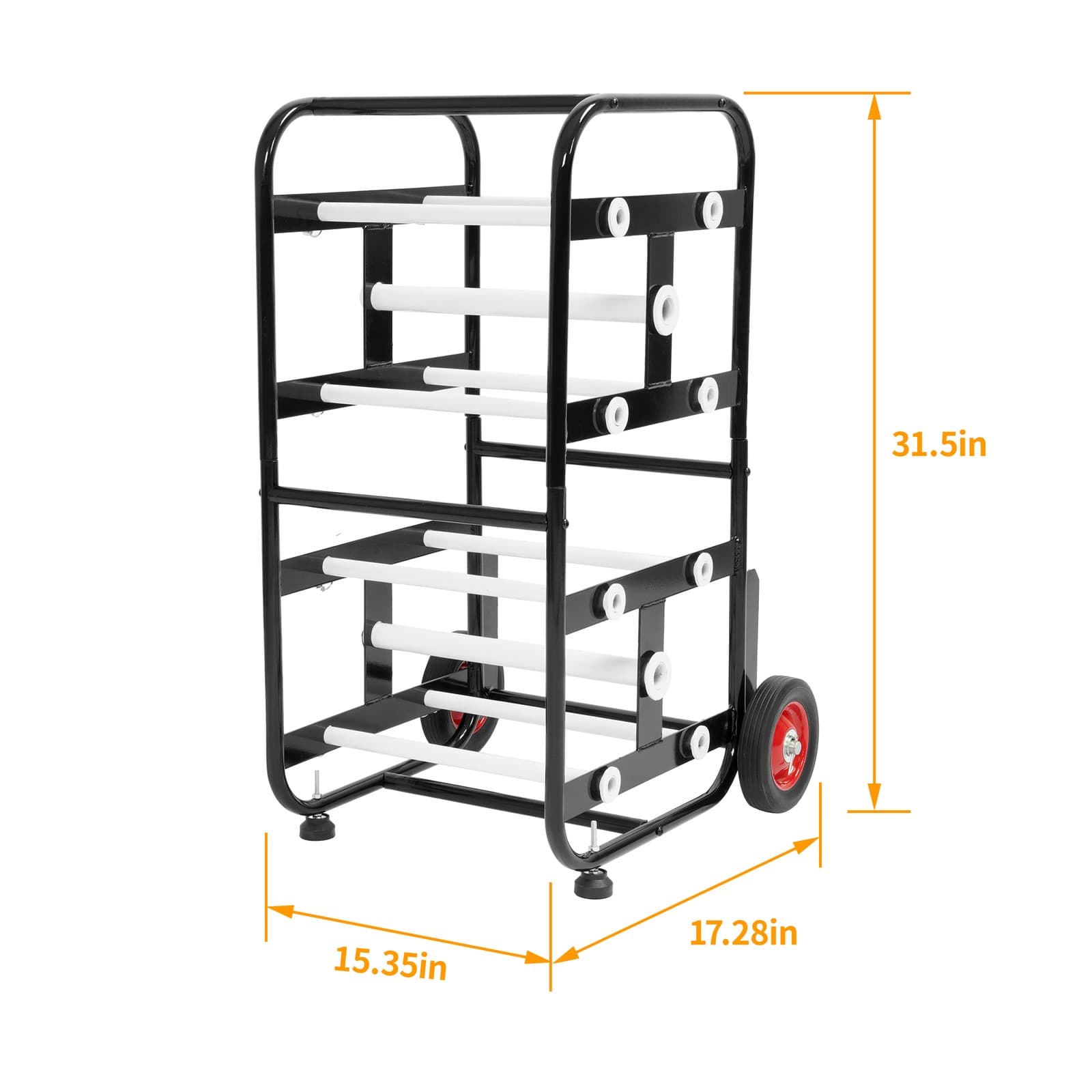 Transportable Axle Cable Caddy with 10 Rods Cable Spool Wire Rack Dispenser 2