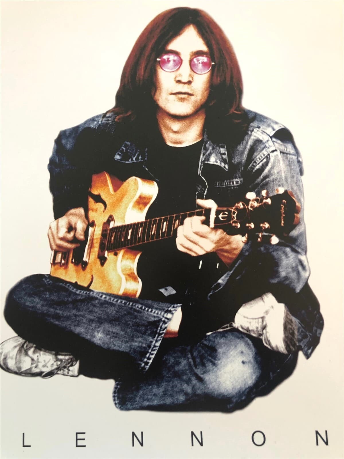 John Lennon The Beatles 1968 Guitar & Glasses Rare Limited Edition 14x18 Poster 3