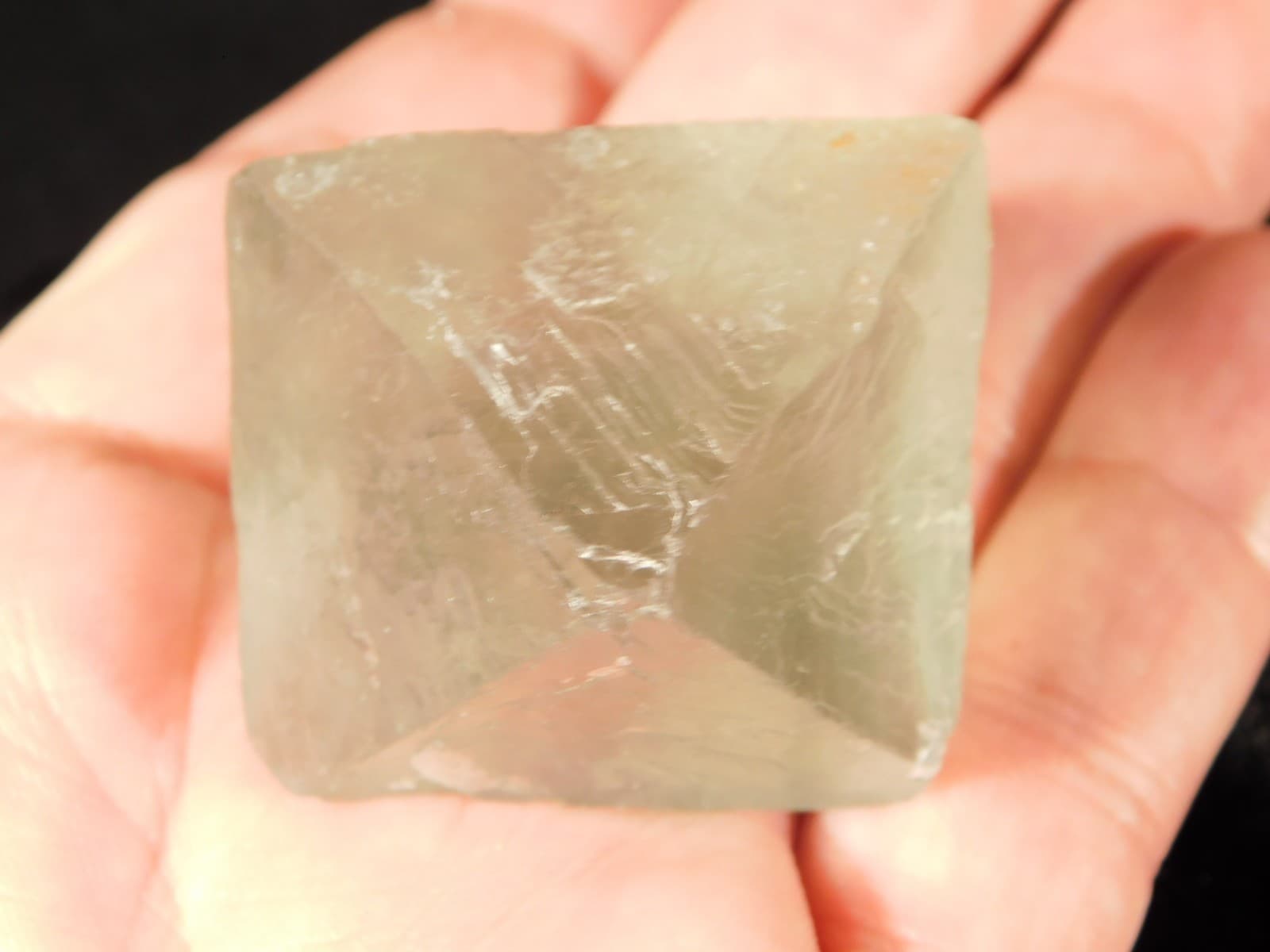 Larger! FLUORITE Octahedron Shaped Crystal 72.6gr 6