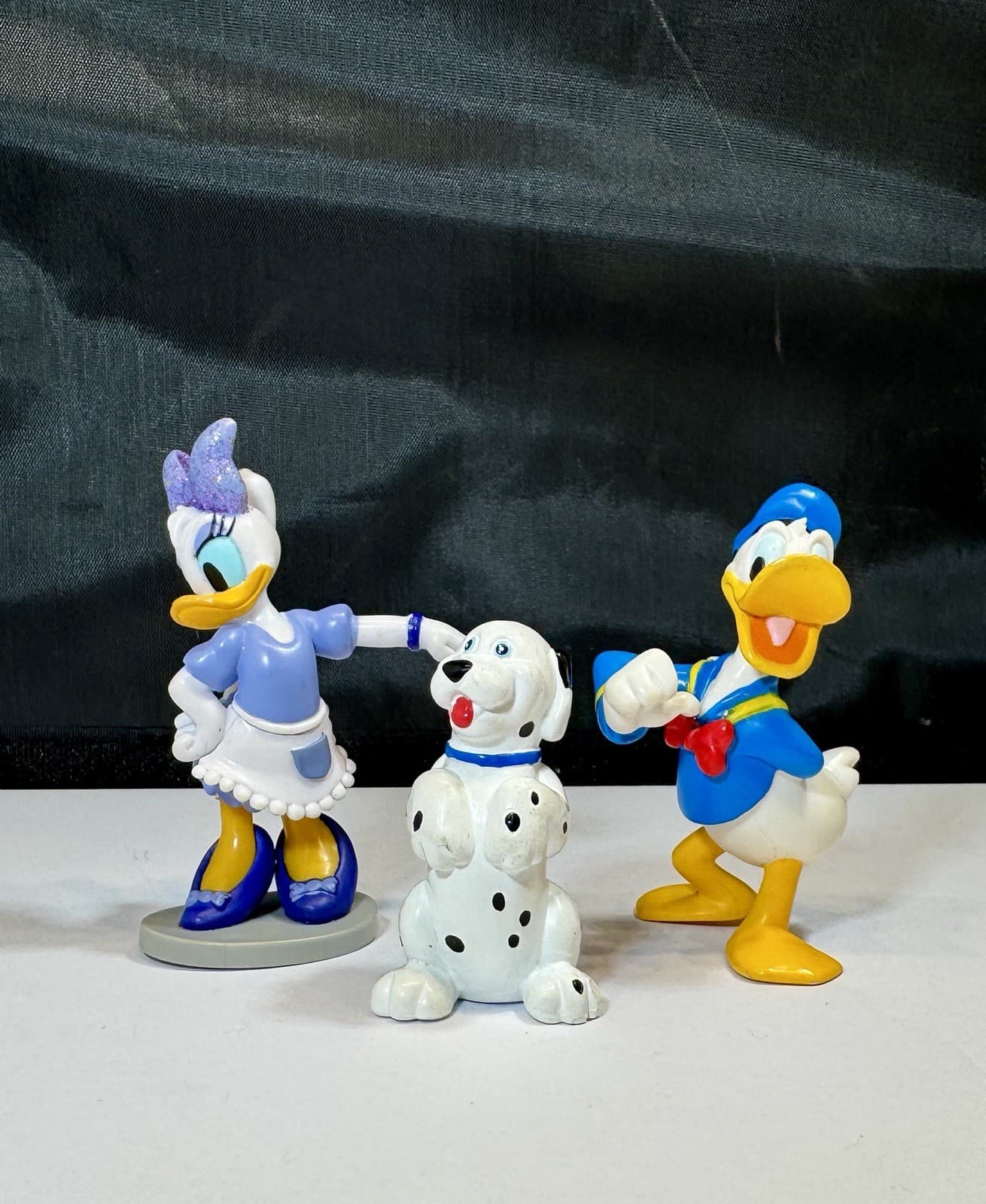 Disney PVC Figures Lot of 3: Donald Duck Daisy Duck & Dalmatian Dog