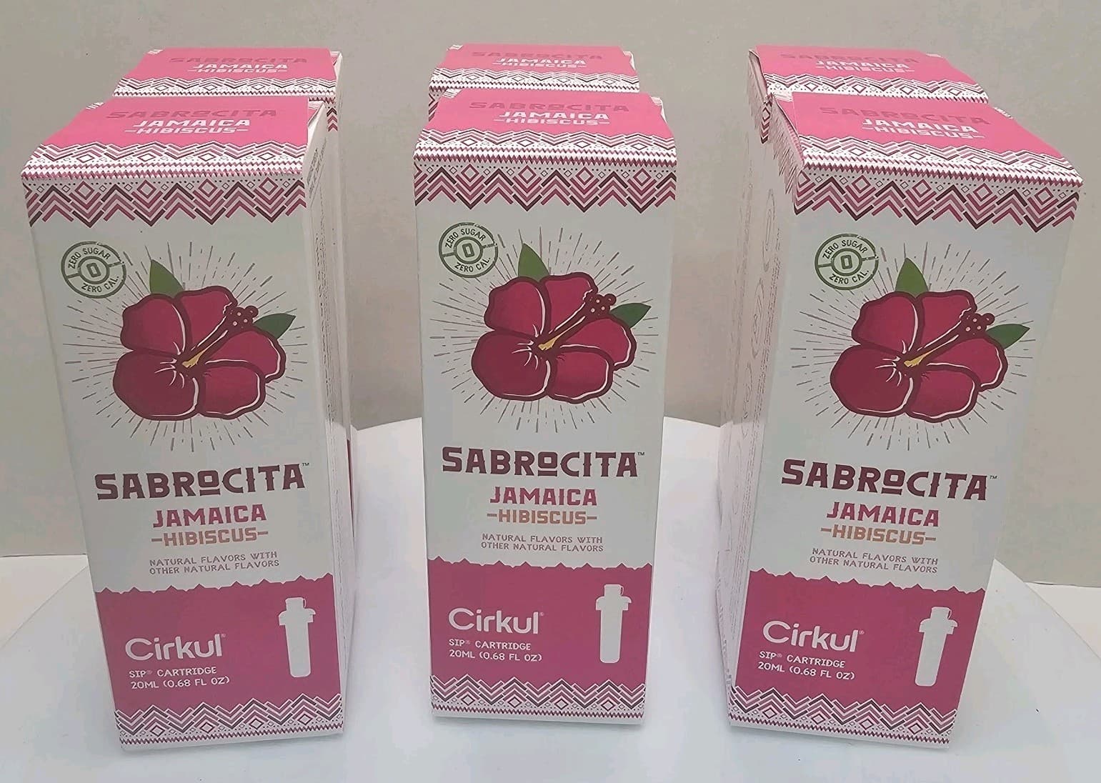 Cirkul Sip Cartridges Sabrocita Jamaica Hibiscus Zero Sugar Lot of 6 NEW 2026 