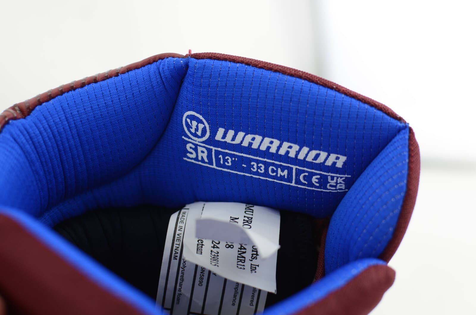 Warrior Pro II Gloves Senior Maroon  Size 13/14   (0619-2340)  MISATCHED 6