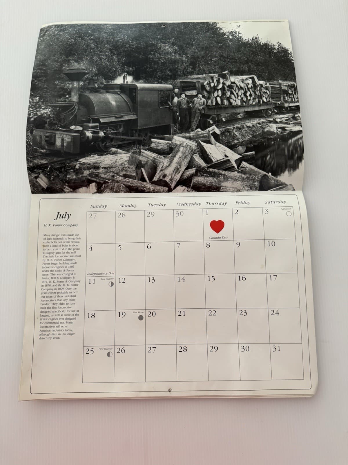 Vintage Locomotive Portraits by Kinsey -Used 1993 Calendar - 4  Unused Postcards 2