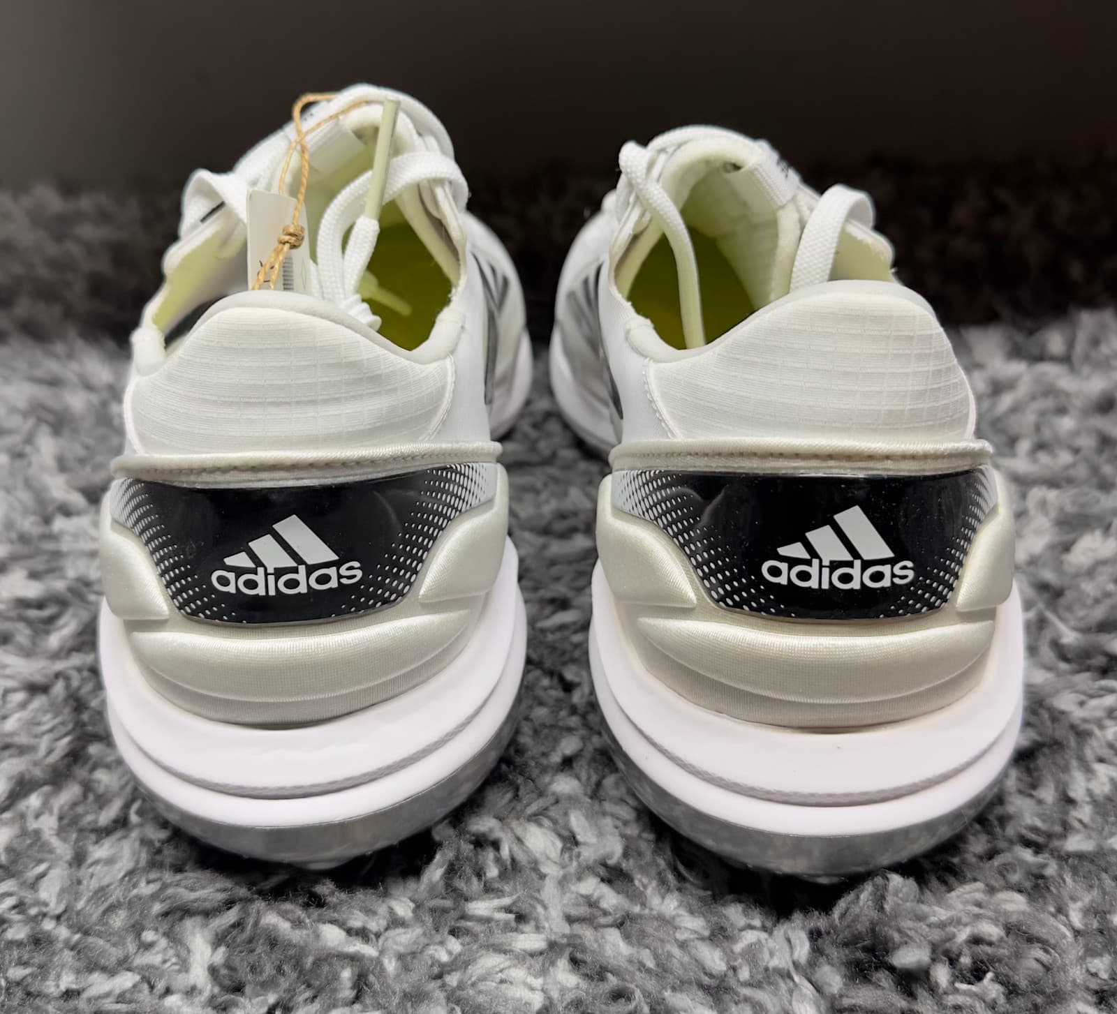 Adidas Softball Cleats Womens Size 9 White PureHustle 2 Elite Metal Spike 4