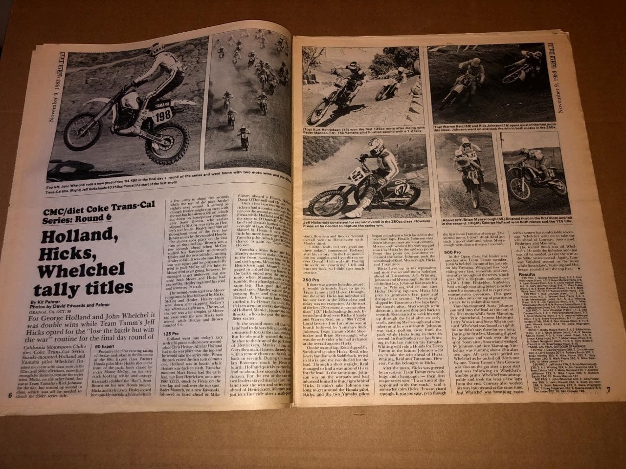 CYCLE NEWS WEST Newspaper Vol XX #43 Nov 1983 vtg mx ahrma motocross motorcycle 4