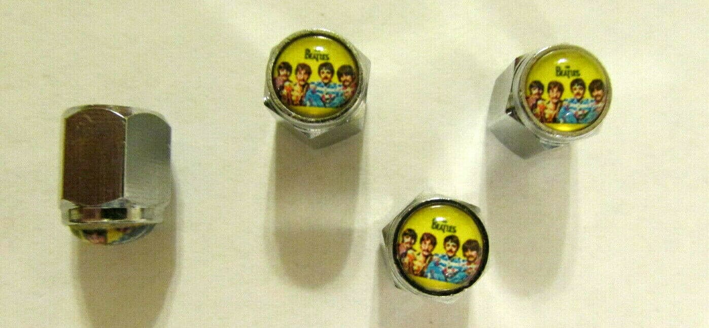 The Beatles Tire Caps, Beatles car tire valve stem caps, Beatles tire caps