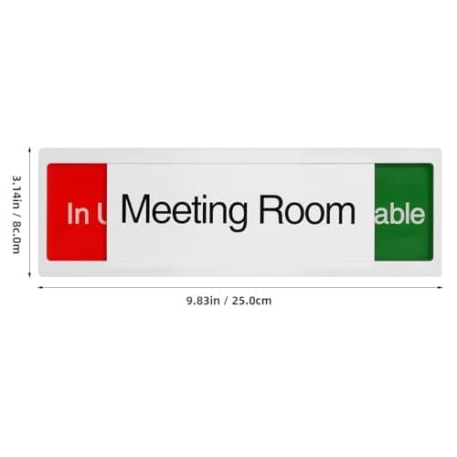  Practical Meeting Room Door Sign - In Use and Available Indicator - Sliding  3