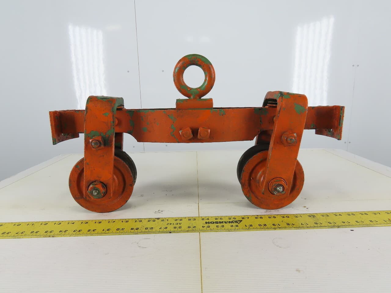 Cast Iron Push/Pull Single Girder 2" Beam Trolley