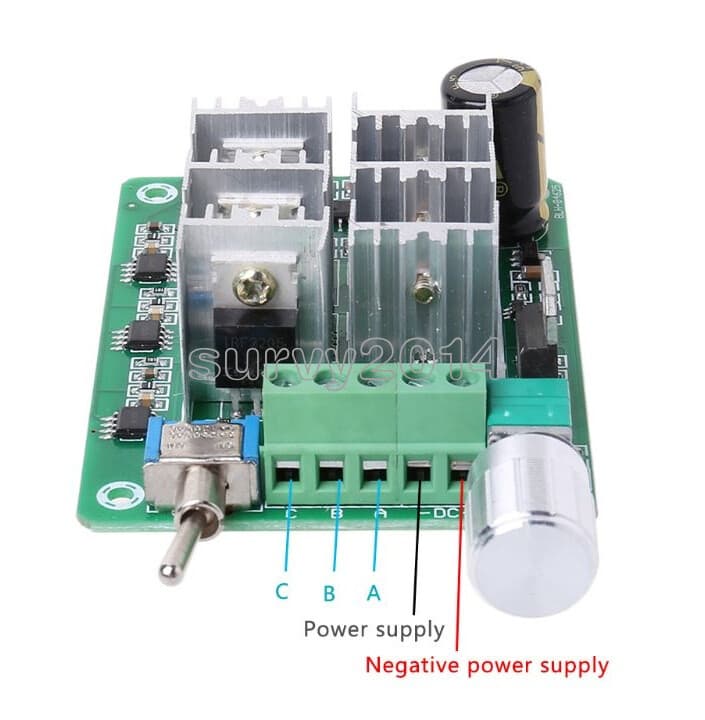 BLDC Three Phase Sensorless Brushless Motor Speed Controller Fan Drive DC5-36V