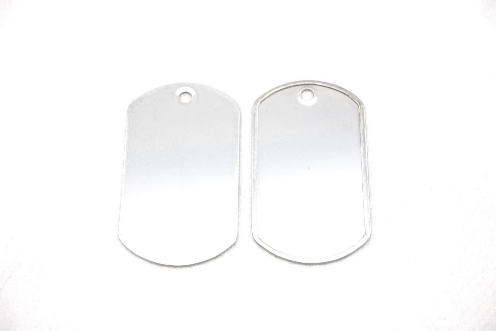 100 Stainless Steel Military Army Dog Tags + 30" Ball Chains + Black Silencers 2