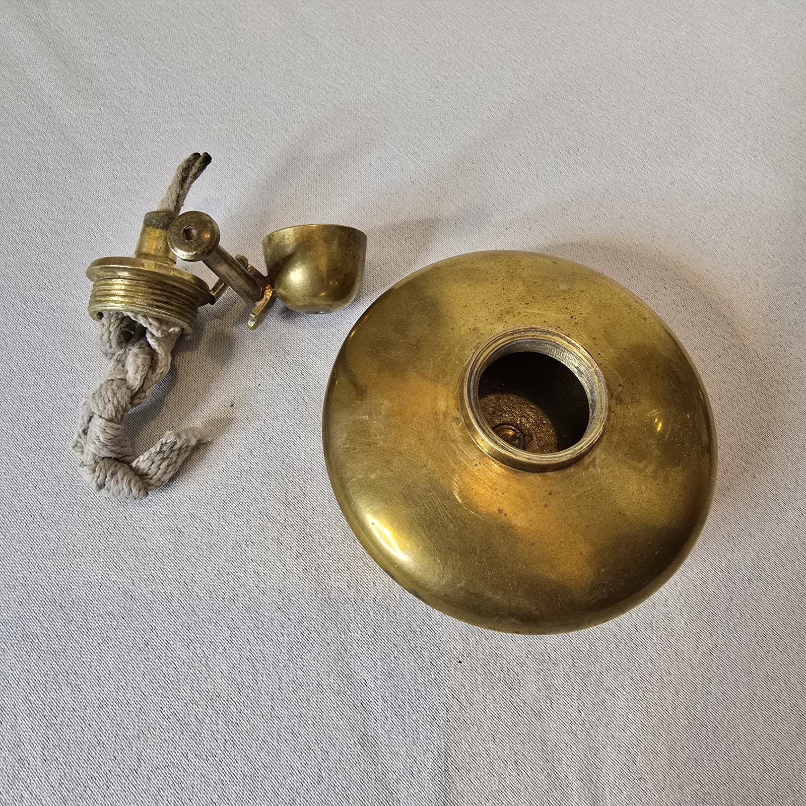 Vintage Brass Spirit Kettle/ teapot with stand and spirit burner 3