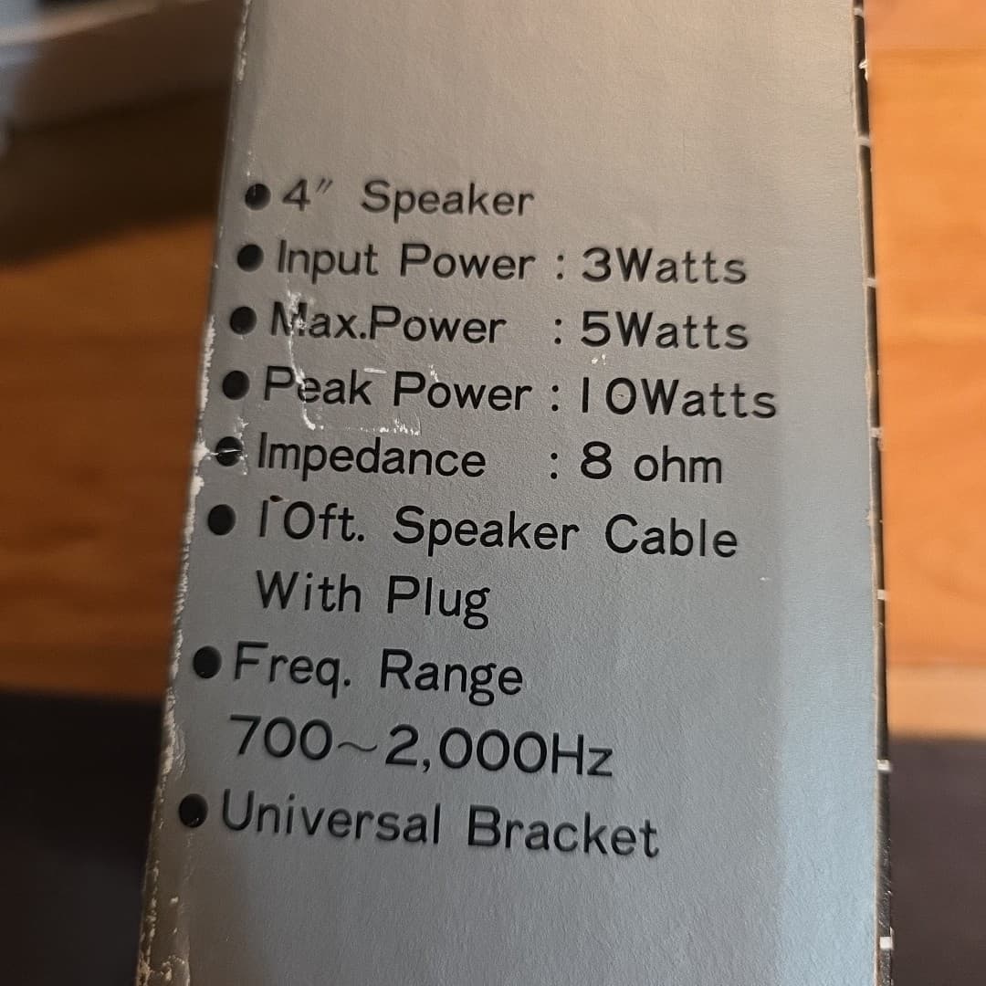 2 Speco CBS-4 External CB /Ham Radio Extension Speaker UNUSED 4